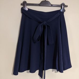 American Apparel navy wrap skirt